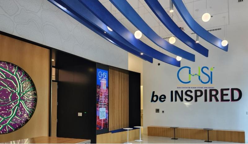 CHSI Be Inspired written on conference hall wall 