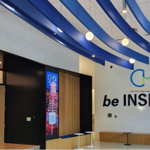 CHSI Be Inspired written on conference hall wall 